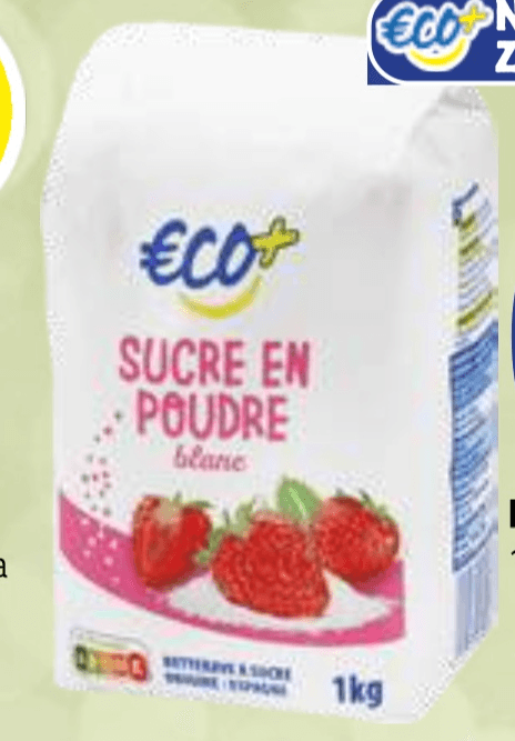 Beli sladkor 1 kg ECO+ - Akcija v trgovini E.Leclerc