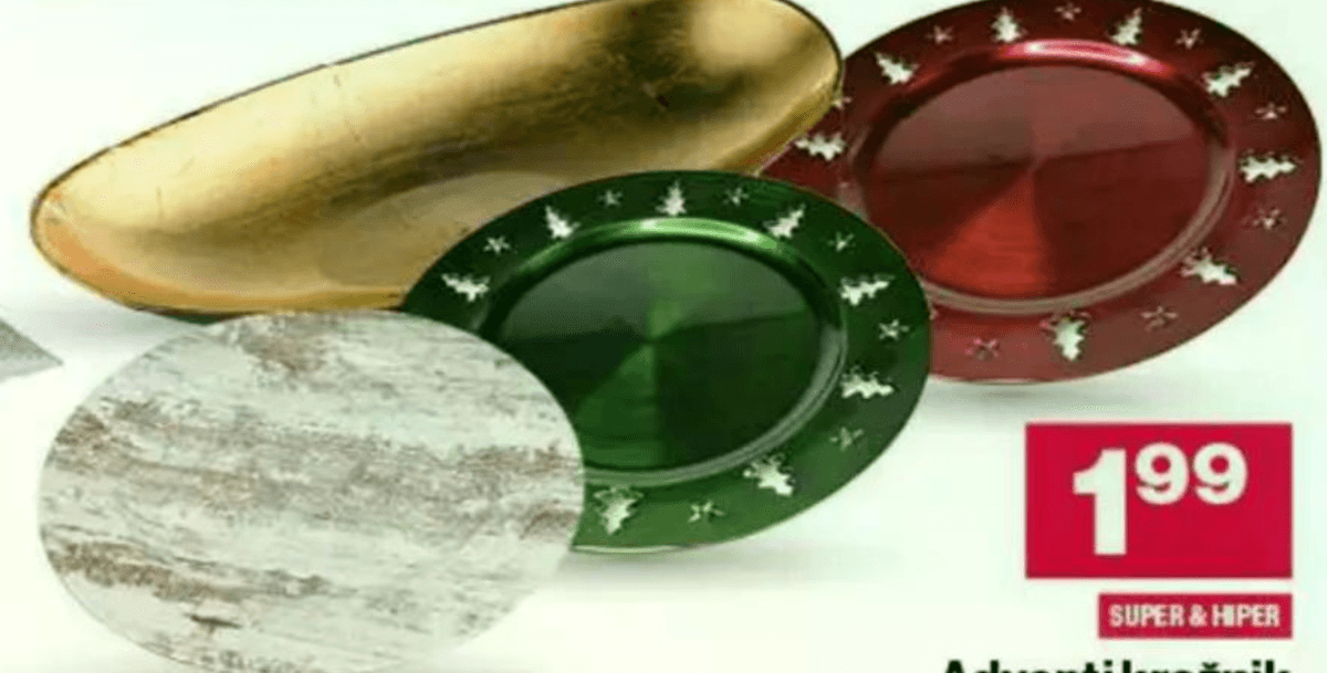 Adventi krožnik - Akcija v trgovini Mercator