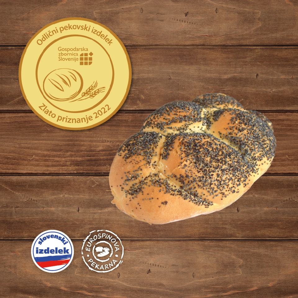 Pletenka z makom 80 g Eurospin Pekarna - Akcija v trgovini Eurospin