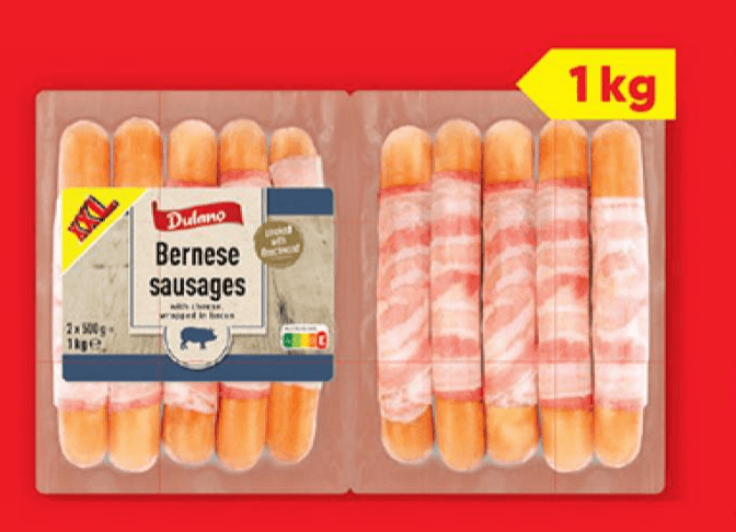 Dulano Bernske klobasice 1 kg Akcija v trgovini Lidl