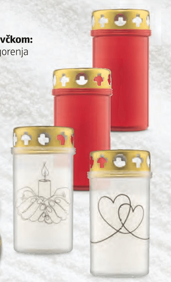 Nagrobna sveča - Akcija v trgovini Hofer