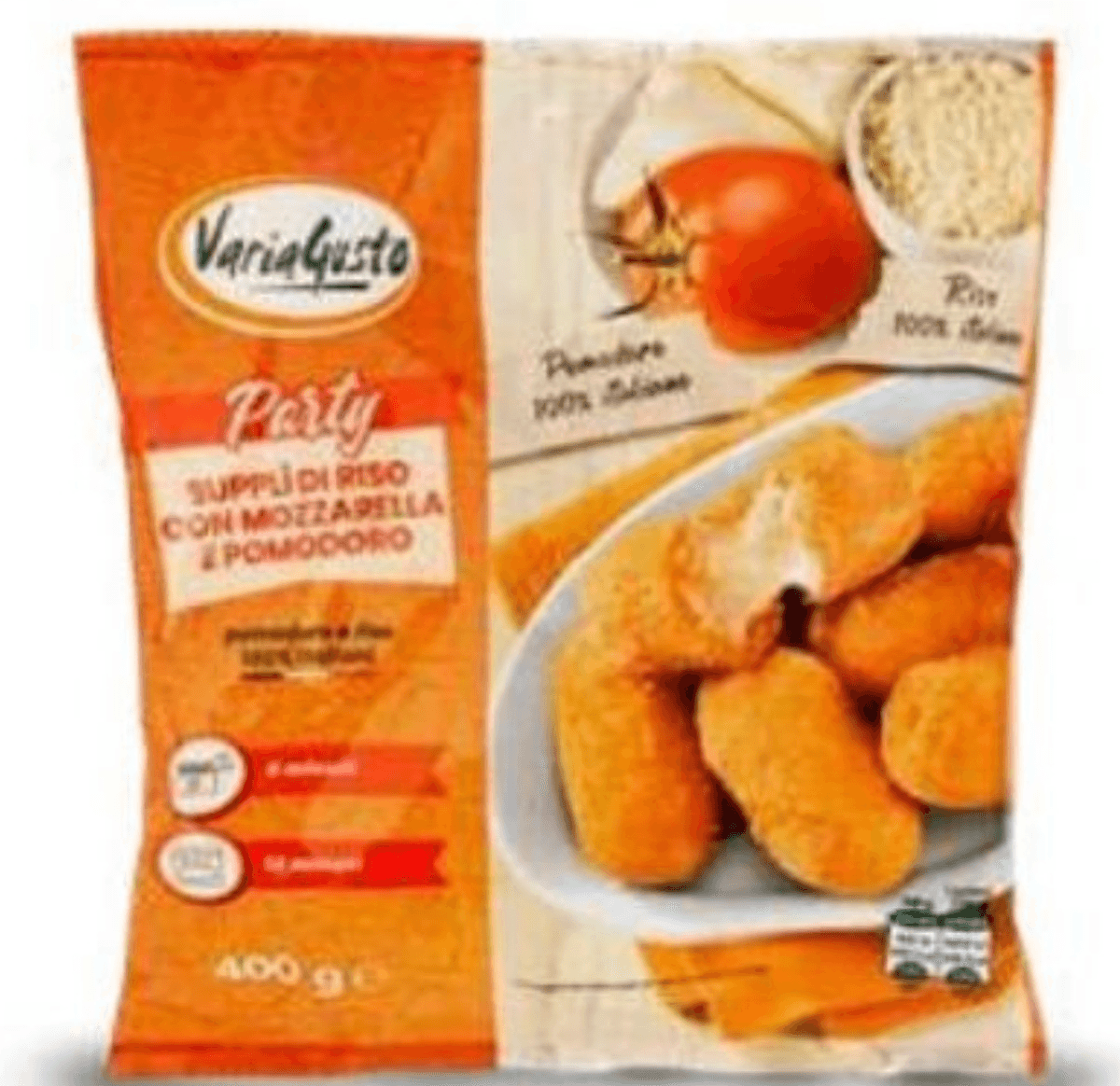 VariaGusto Riževi kroketi z mocarelo in paradižnikom 400 g - Akcija v trgovini Eurospin