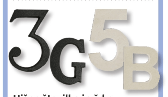 Hišne številke in črke - Akcija v trgovini Bauhaus