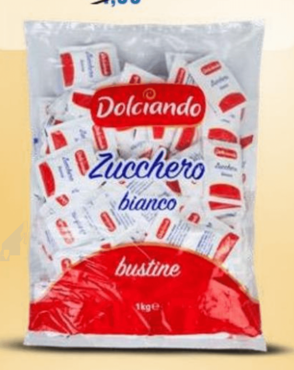 Porcijski beli sladkor 1 kg Dolciando - Akcija v trgovini Eurospin