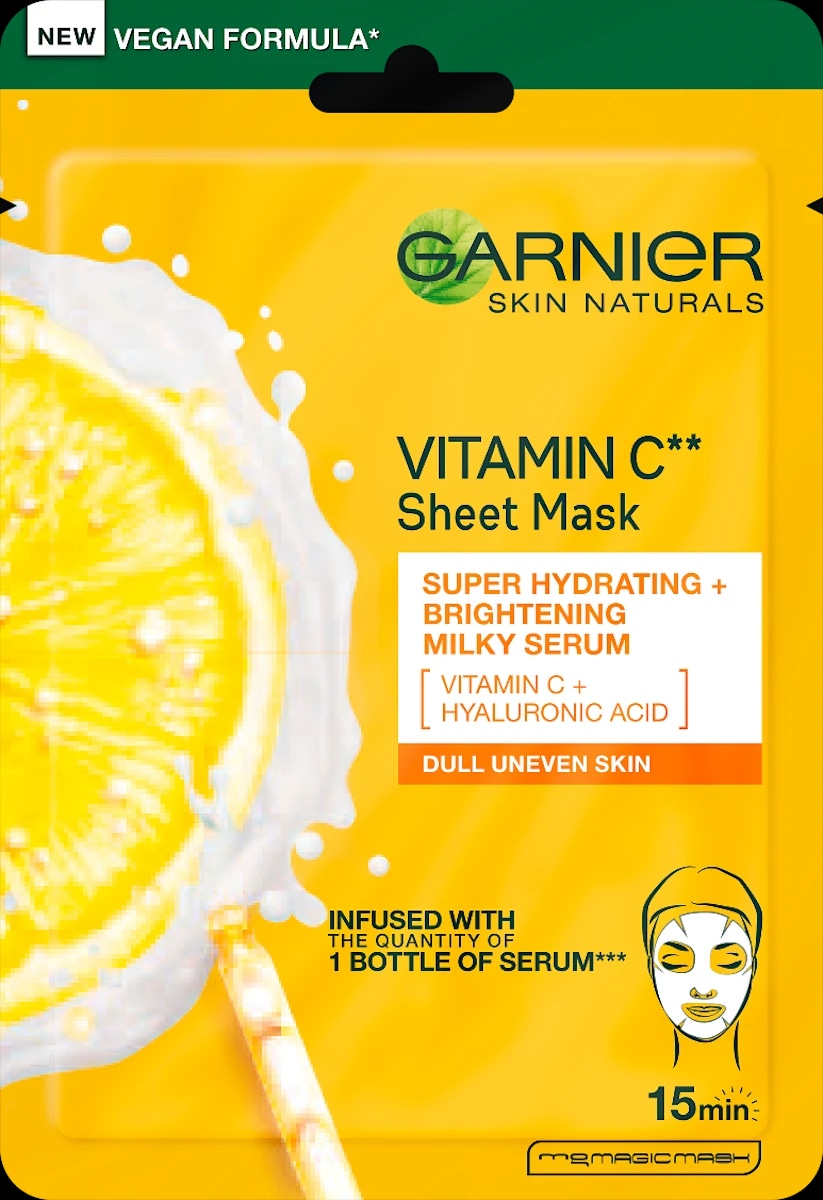 Garnier Skin Naturals maska za obraz z vitaminom C 1 kos Akcija v trgovini Dm