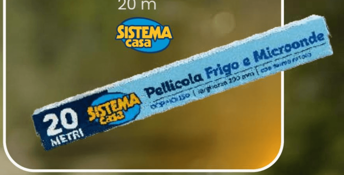 Folija za živila 20 m Sistema Casa - Akcija v trgovini Eurospin