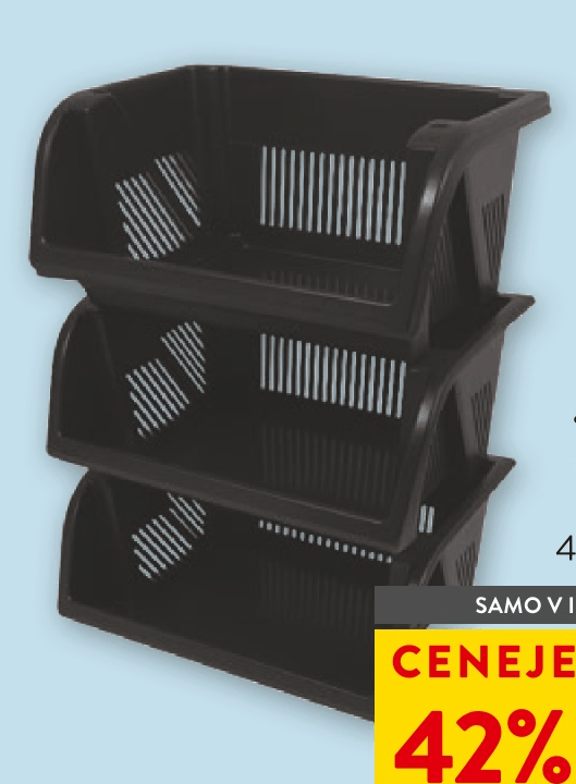 3-delni predalnik - Akcija v trgovini Spar