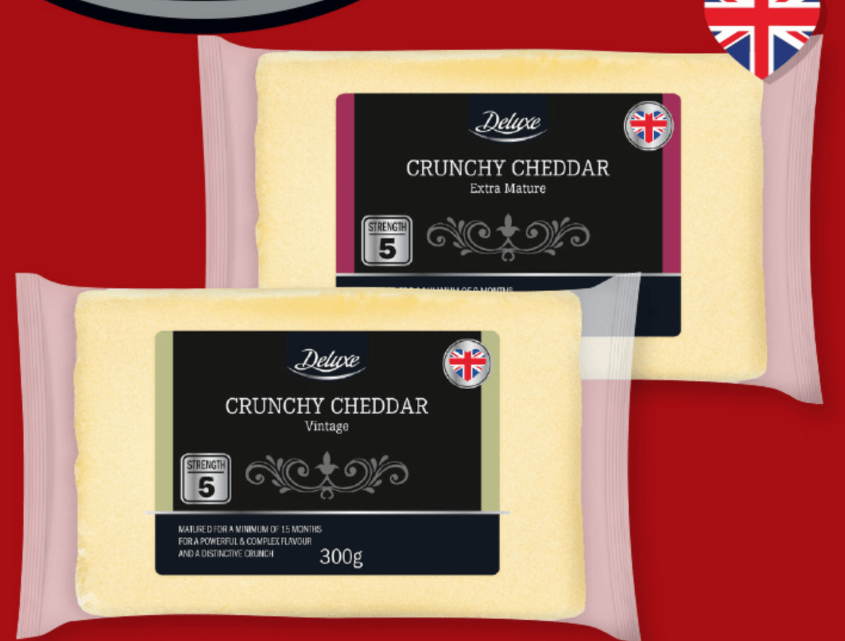 Deluxe Britanski sir „Cheddar“ 200 g - Akcija v trgovini Lidl