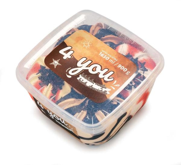 Sladoled 4 You 1650 ml / 900 g - Akcija v trgovini Tuš