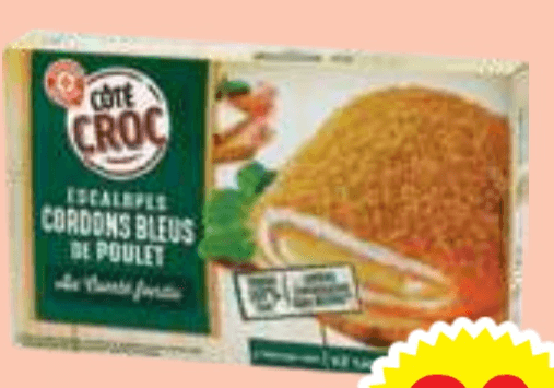 Piščančji Cordon Bleu Côté Croc 200 g - Akcija v trgovini E.Leclerc