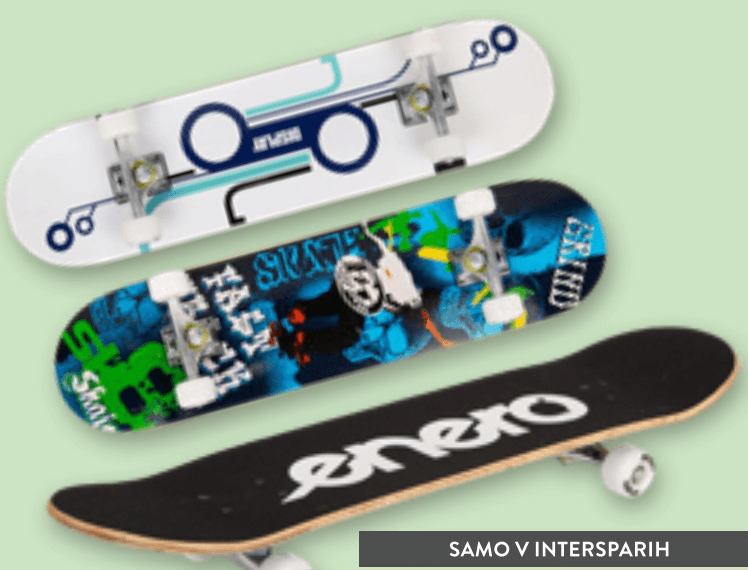 Lesena rolka - Akcija v trgovini Spar