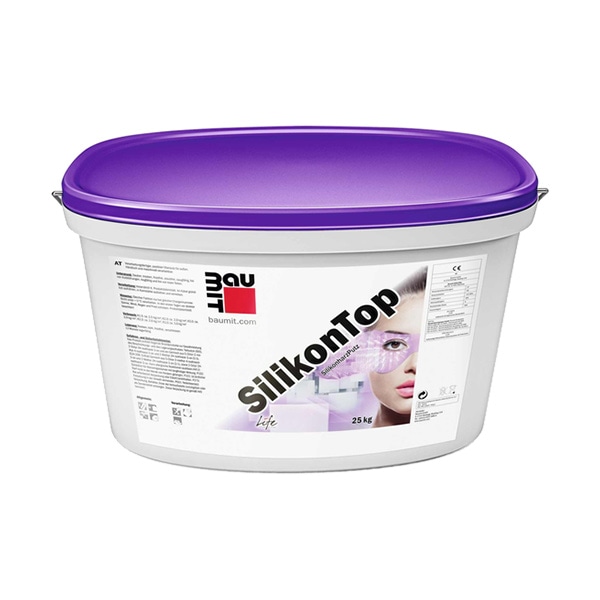 SilikonTop silikonski beli zaključni omet 25 kg Baumit - Akcija v trgovini Jager