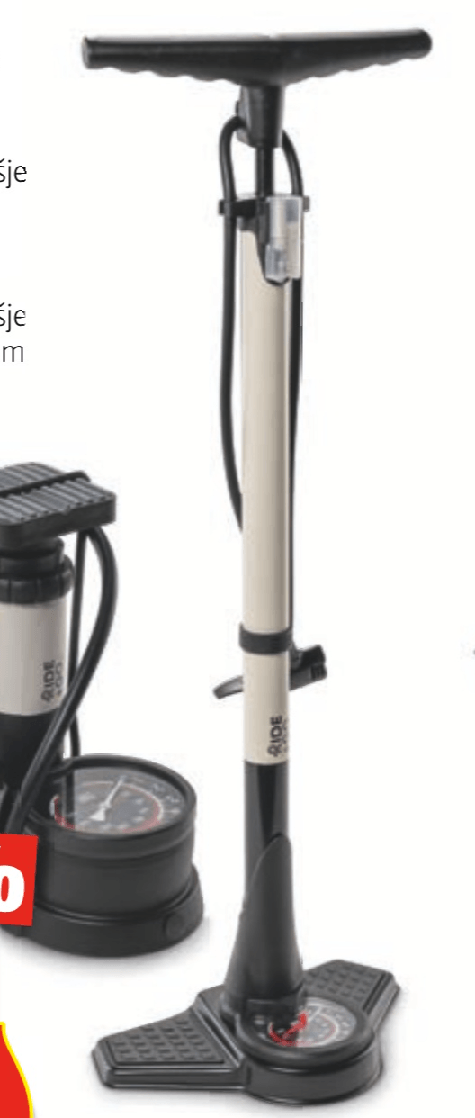 Zračna tlačilka za kolo RIDE + GO - Akcija u trgovini Hofer