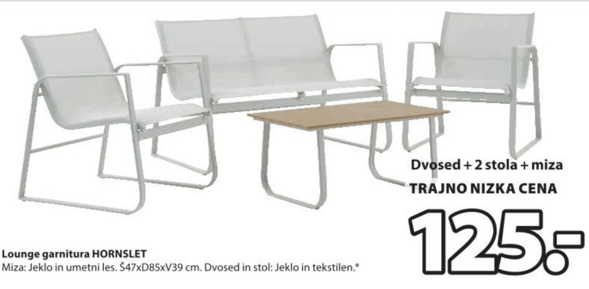 Lounge garnitura HORNSLET - Akcija v trgovini Jysk