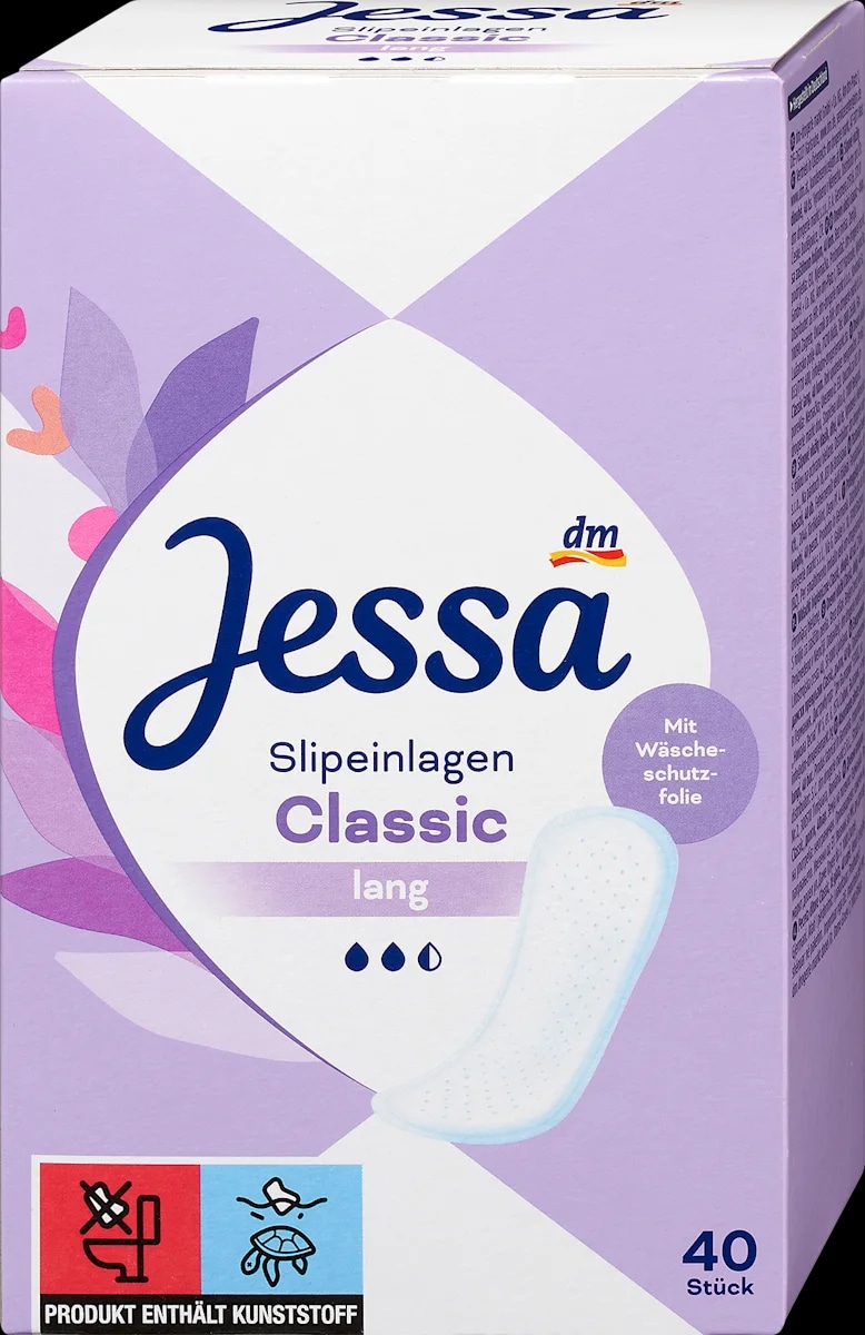 Jessa Classic ščitniki perila dolgi 40 kosov - Akcija v trgovini Dm