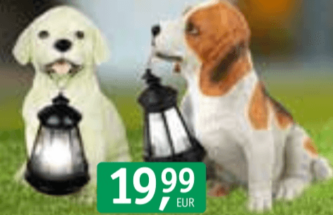 Solarna svetilka kuža 1 kos - Akcija v trgovini Jager