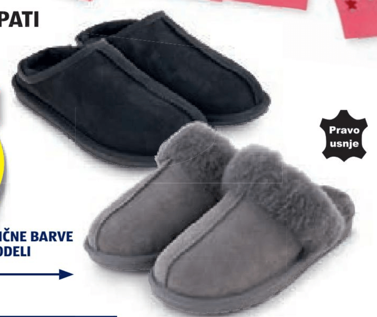 Ženski/moški copati UP 2 FASHION - Akcija v trgovini Hofer