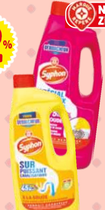 Gel za odmaševanje odtokov Syphon 1 l - Akcija v trgovini E.Leclerc