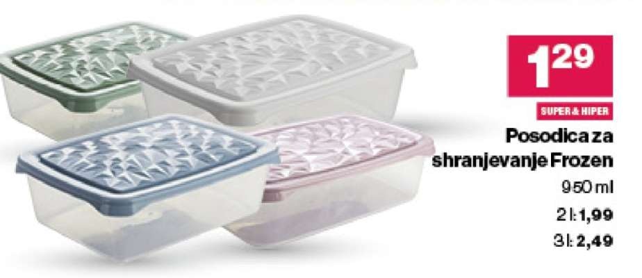 Posodica za shranjevanje Frozen 3 l - Akcija v trgovini Mercator