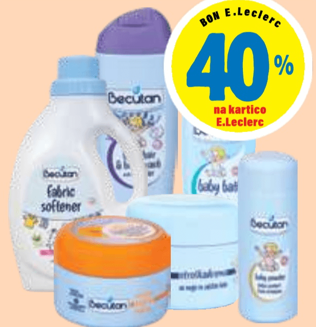 Vsi izdelki Becutan - Akcija v trgovini E.Leclerc