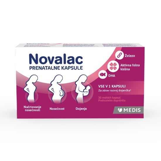 Medis Novalac Prenatalne kapsule 30 kapsul - Akcija v trgovini E.Leclerc