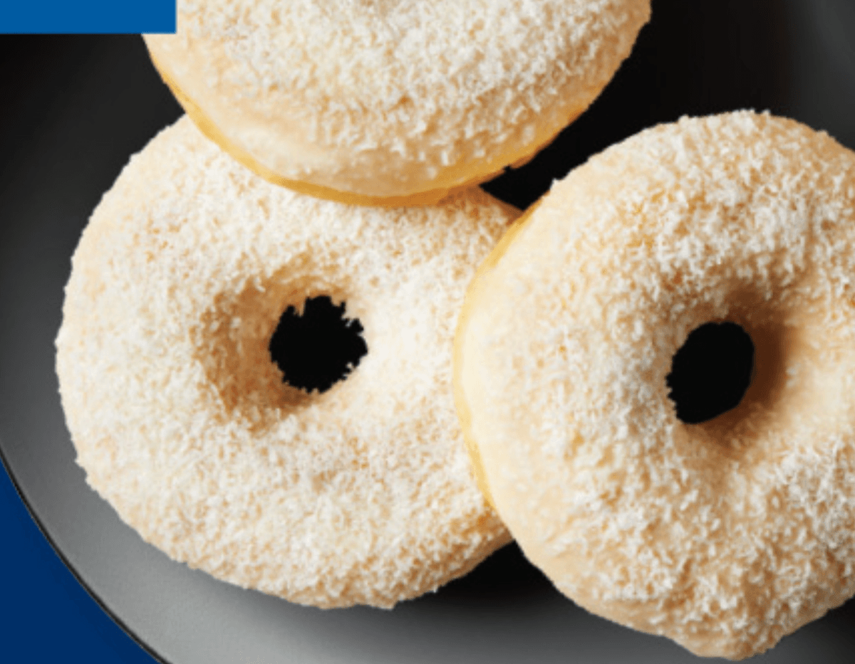 Donut z belo čokolado in kokosom 68 g - Akcija v trgovini Lidl