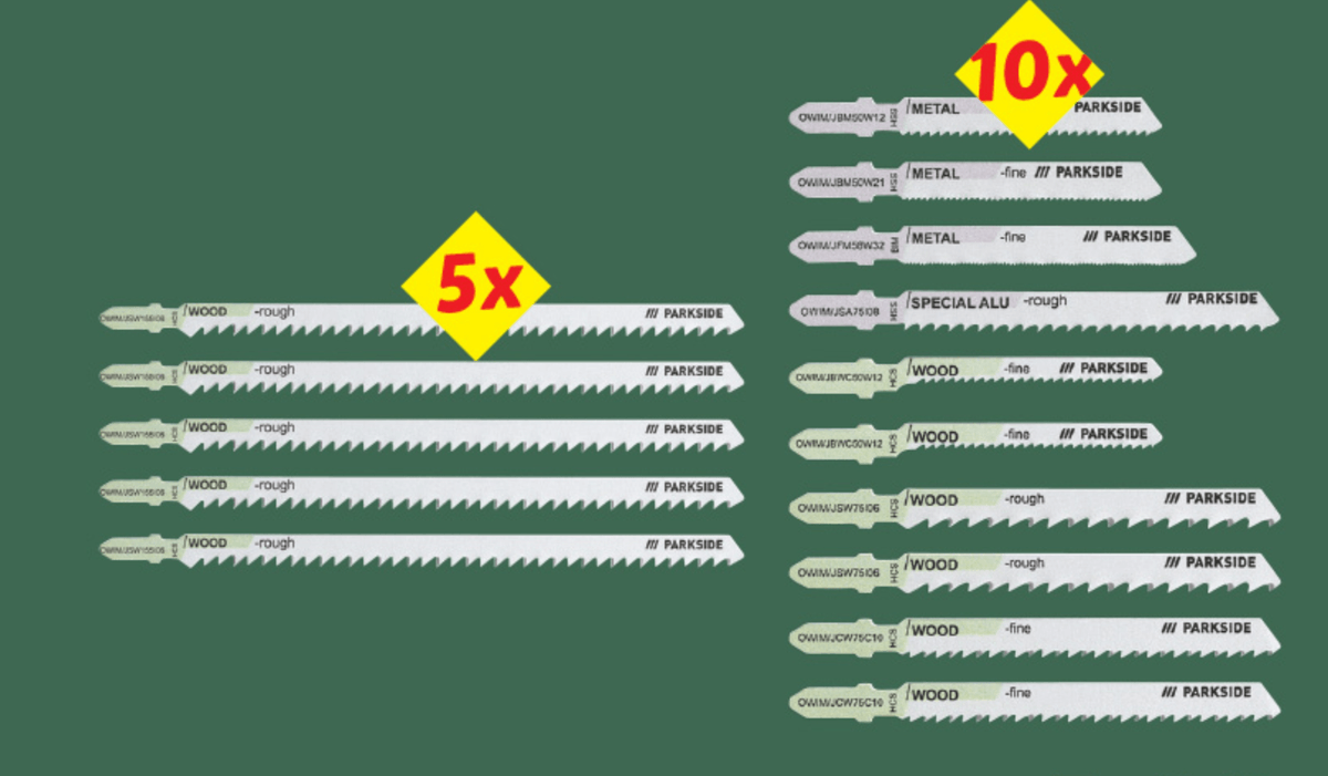 PARKSIDE Listi za vbodno žago - Akcija v trgovini Lidl