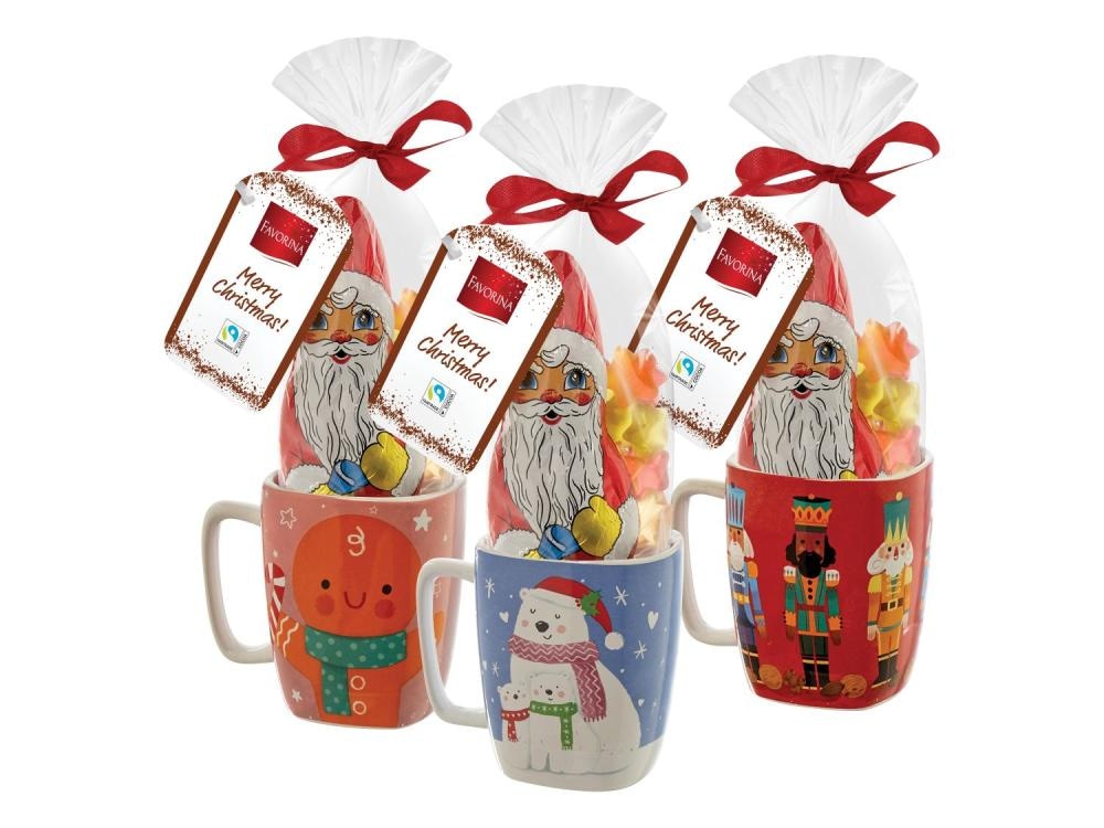 Favorina Praznična skodelica s čokoladnim izborom - Akcija v trgovini Lidl