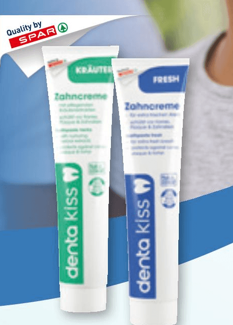 Zobna pasta Denta Kiss 125 ml - Akcija v trgovini Spar