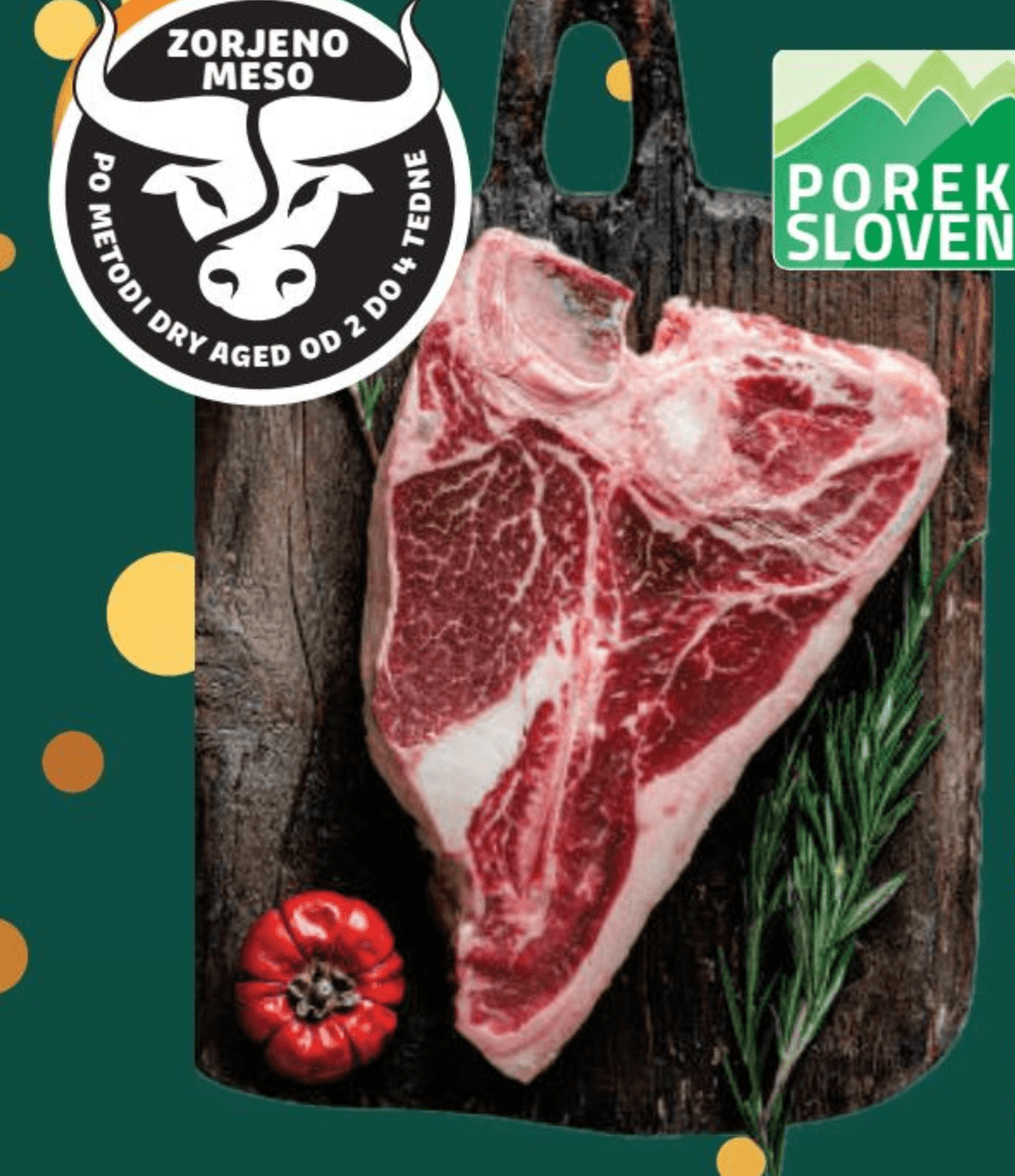 Zorjeni T-Bone Steak - Akcija v trgovini E.Leclerc