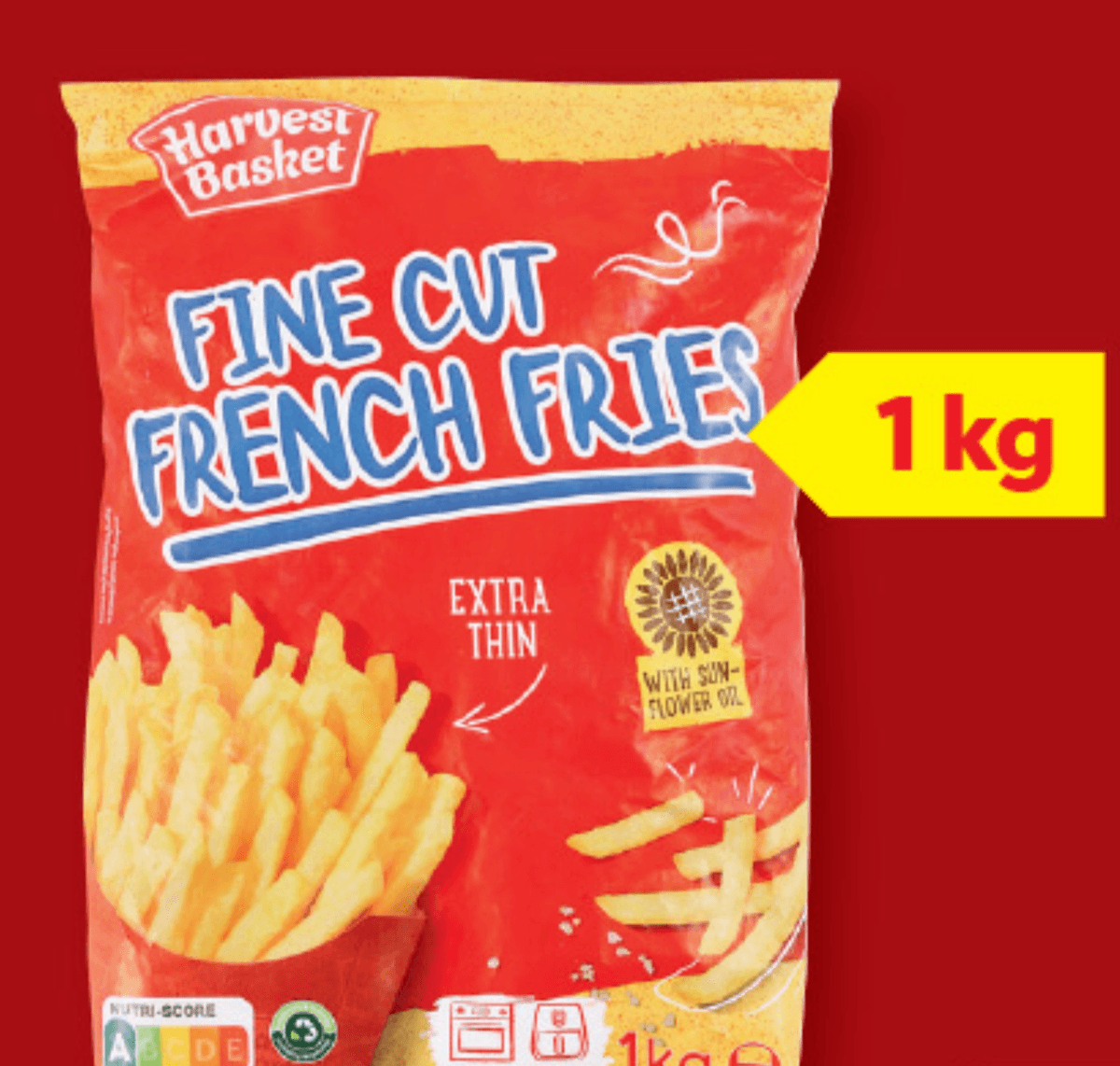 Harvest Basket Pomfrit 1 kg - Akcija v trgovini Lidl