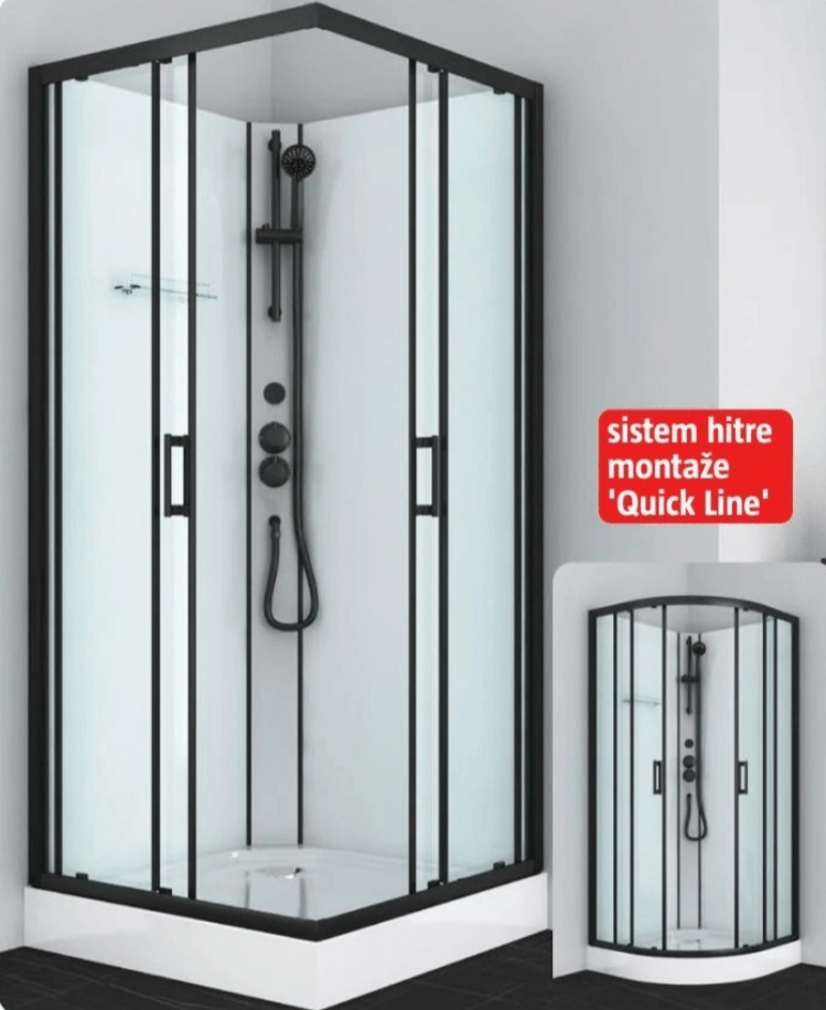 Kompletna pršna kabina 'Dallas' ali 'Denver' - Akcija v trgovini Bauhaus