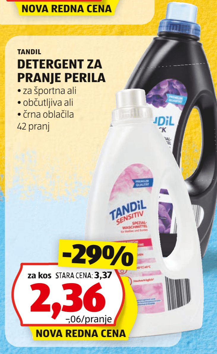 Tandil Detergent za pranje perila 42 pranj - Akcija v trgovini Hofer