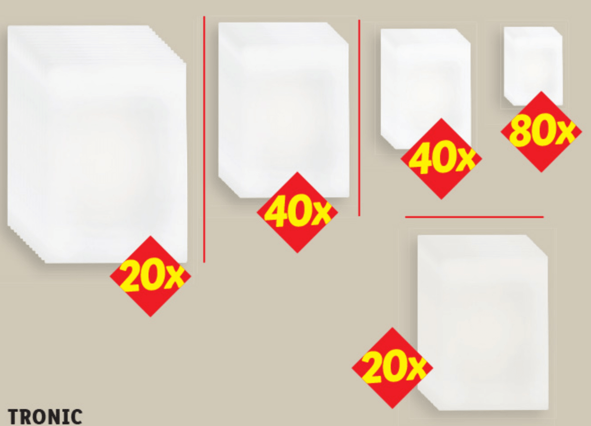 TRONIC Folija za plastificiranje 20x, 40x, 80x - Akcija v trgovini Lidl
