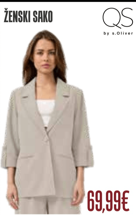 QS by s.Oliver Ženski sako - Akcija v trgovini Jager