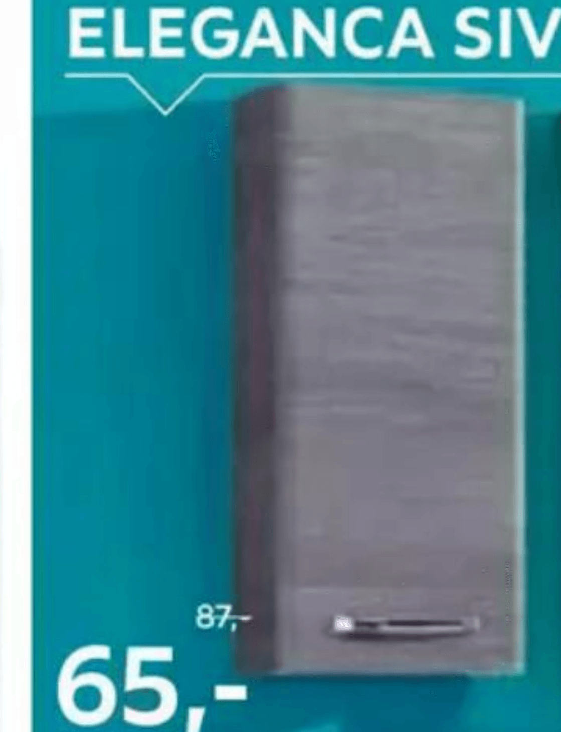 Stranska omarica Eleganca Sivega Hrast xora - Akcija v trgovini Lesnina