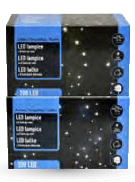 LED lučke 200 lučk - Akcija v trgovini Mercator