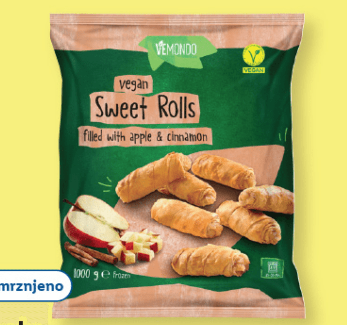 Vemondo Veganski zvitki z jabolki in cimetom 1 kg - Akcija v trgovini Lidl