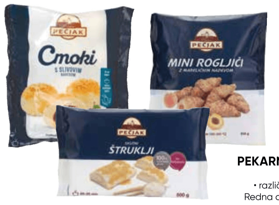 Izdelki Pekarne Pečjak - Akcija v trgovini Tuš