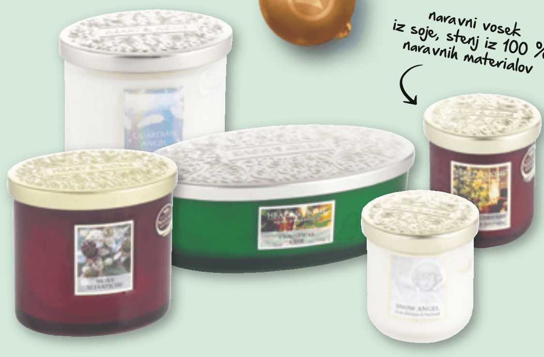Dišeče svečke ELIPSA Heart & Home 340 G - Akcija v trgovini Spar