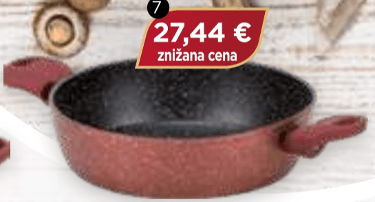 ROSMARINO Ponev z dvema ročajema 28 cm - Akcija v trgovini E.Leclerc