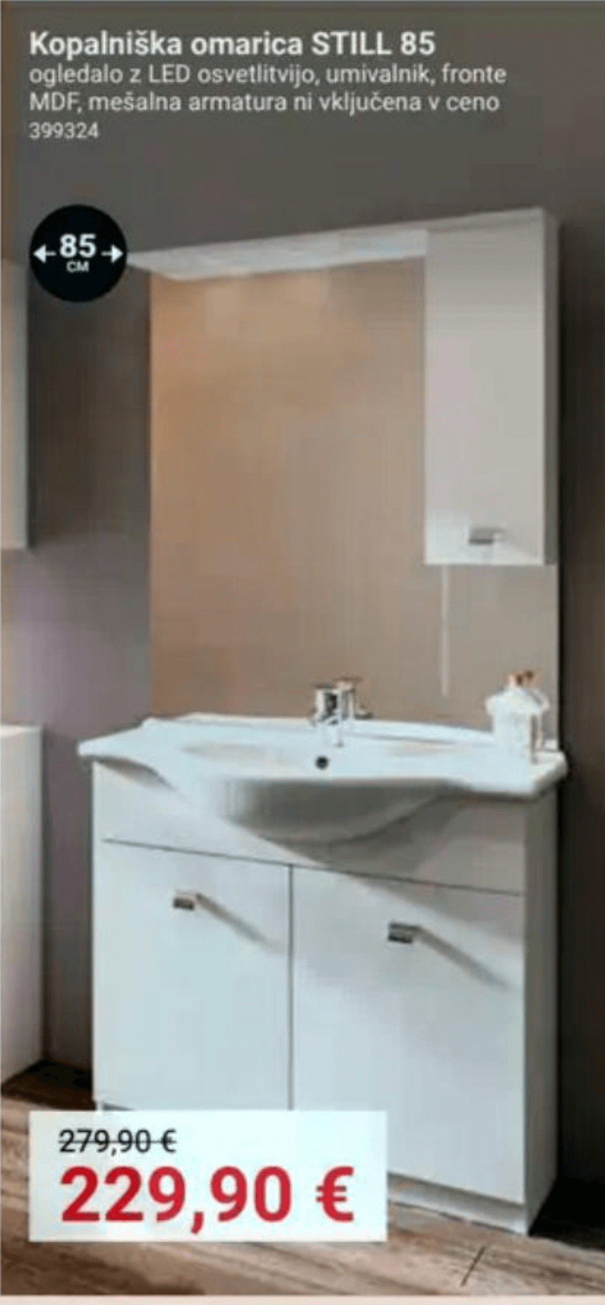 Kopalniška omarica STILL 85 85 cm - Akcija v trgovini Pevex