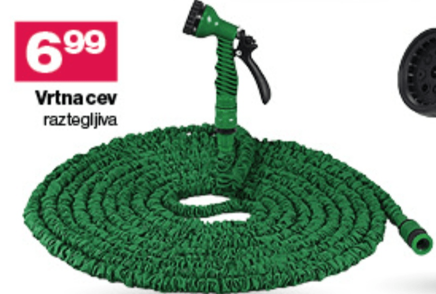 Vrtna cev raztegljiva - Akcija v trgovini Mercator