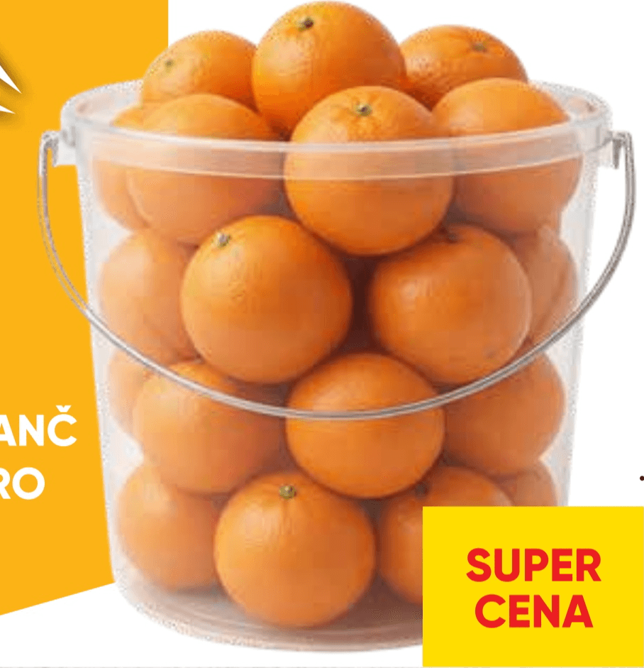 Pomaranče v vedru 6 kg - Akcija u trgovini Tuš