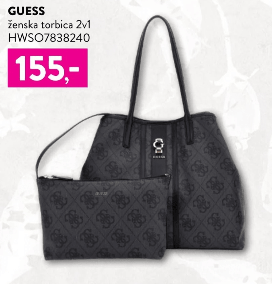 Guess ženska torbica 2v1 - Akcija v trgovini Kompas Shop