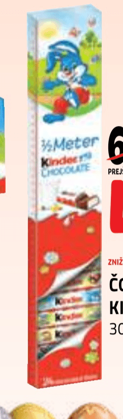 Čokolada Kinder 300 g - Akcija v trgovini E.Leclerc