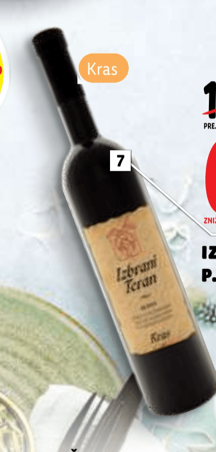 Izbrani Teran P.T.P. 0,75 l Kras - Akcija v trgovini E.Leclerc