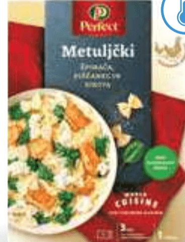 Metuljčki s piščancem in rikoto Perutnina Ptuj 380 g - Akcija v trgovini Mercator