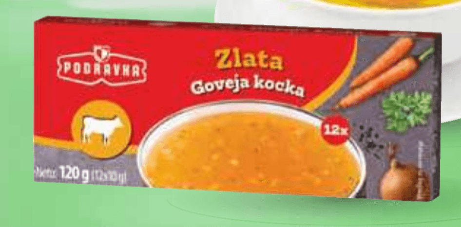 Goveja kocka Podravka 120 g - Akcija v trgovini Mercator