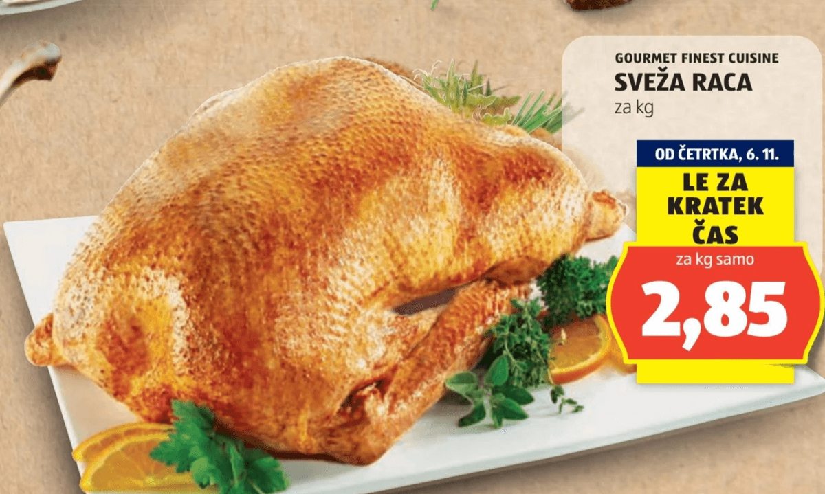 Gourmet Finest Cuisine Sveža raca - Akcija v trgovini Hofer